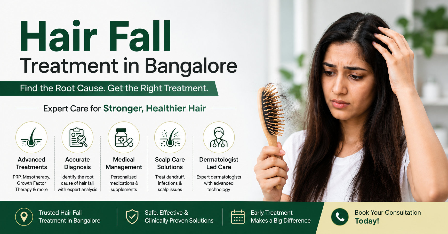 Hair Fall Treatment in Bangalore Causes Solutions and Expert Care for Healthy Hair Growth