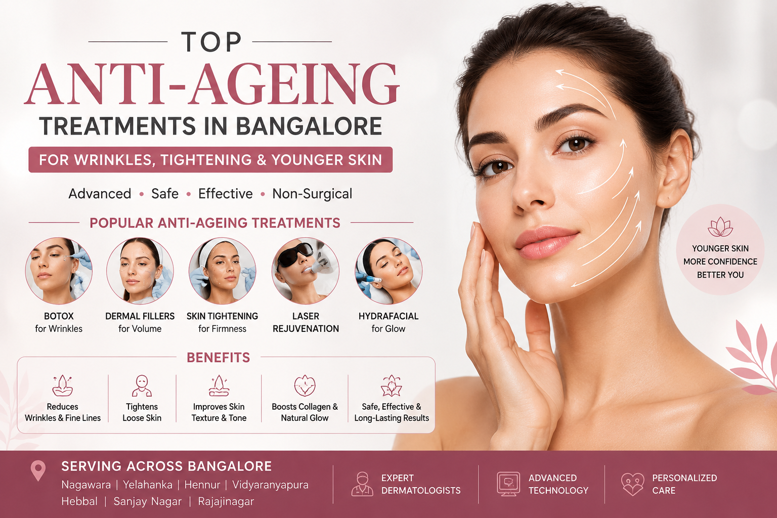 Top AntiAgeing Treatments in Bangalore for Wrinkles Tightening  Younger Skin